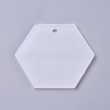 Clear Hexagon Acrylic Big Pendants