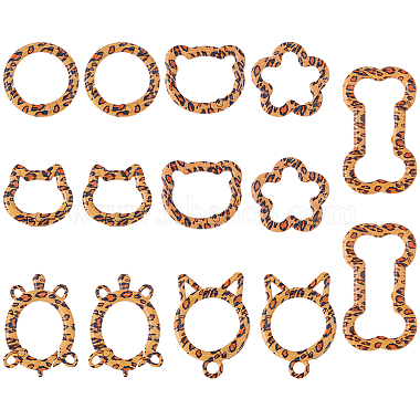 14Pcs 7 Styles Alloy Spring Gate Rings(FIND-HS0002-70)-1
