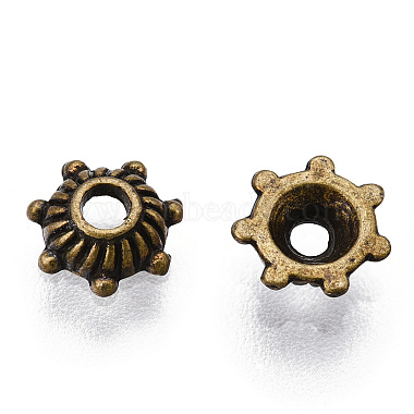 Antique Bronze Alloy Bead Caps