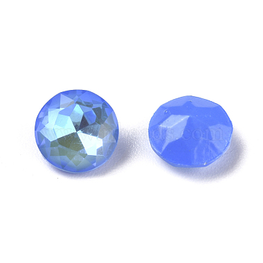 Faceted Glass Pointed Back Rhinestone Cabochons(GLAA-L021-E01)-3