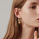 Sun Brass Dangle Huggie Hoop Earrings(EJEW-SW00001-04)-6