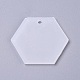 Transparent Acrylic Blank Pendants(TACR-WH0002-12)-1