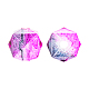 Two Tone Transparent Spray Painted Acrylic Beads(X-ACRP-T005-10mm-26-M)-5
