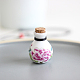 Porcelain Flower Pattern Perfume Bottle Pendant Necklace(BOTT-PW0002-006C)-1