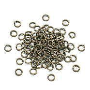 Open Jump Rings Brass Jump Rings, Antique Bronze, 6x1mm, about 4mm inner diameter, about 475pcs/50g(KK-KS0001-06)