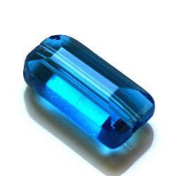 Imitation Austrian Crystal Beads, Grade AAA, Faceted, Rectangle, Dodger Blue, 10x15.5x7mm, Hole: 0.9~1mm(X-SWAR-F081-10x16mm-25)