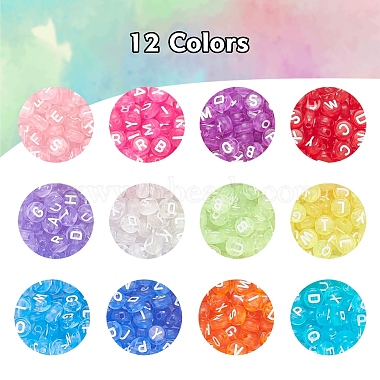 600pcs 12 couleurs perles acryliques transparentes(TACR-YW0001-34)-2