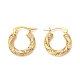 Left and Right Brass Micro Pave Cubic Zirconia Hoop Earrings(EJEW-F273-08G)-1