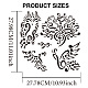 US 1Pc PET Hollow Out Drawing Painting Stencils(DIY-MA0003-40A)-2