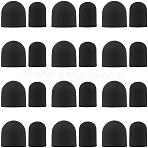 30Pcs 2 Styles Silicone Pen Tip Case, Touch Screen Stylus Tip Cover, Black, 7x5~7mm, Inner Diameter: 2.5~3.5mm, 15pcs/style(AJEW-CP0010-30)