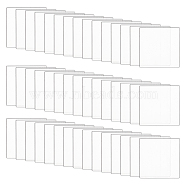 50Pcs Transparent Acrylic Action Figure Display Bases, Square, Clear, Display Base: 2.5x2.5x0.2cm(TACR-FG0001-20)