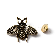 Alloy Bag Decorative Clasps, with Iron Screws, Bees, Antique Golden, 2.25x2.6x0.5cm, Hole: 2.3mm, Screw: 8x3.5mm, Pin: 2.8mm, 2pcs/set(FIND-WH0111-151AG)