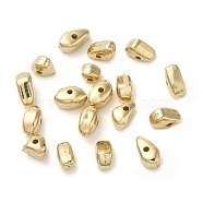 CCB Plastic Beads, Nugget, Golden, 5~8.5x4~5x4~4.5mm, Hole: 1.4mm(CCB-H001-14G)