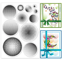 PVC Plastic Stamps, for DIY Scrapbooking, Photo Album Decorative, Cards Making, Stamp Sheets, Round Pattern, 16x11x0.3cm(DIY-WH0167-57-0252)