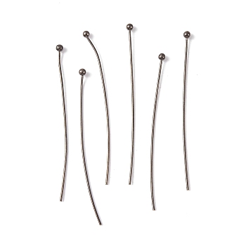 Brass Ball Head pins, Gunmetal, 24 Gauge, 44x0.5mm, Head: 2mm