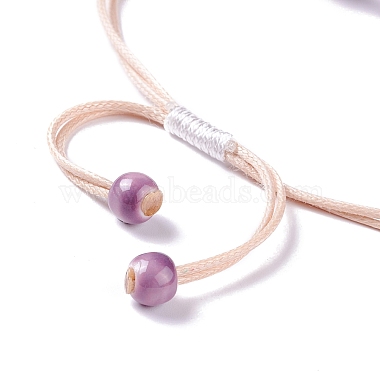 Handmade Dry Pressed Flower Link Bracelet for Girl Women(BJEW-C004-01J)-3