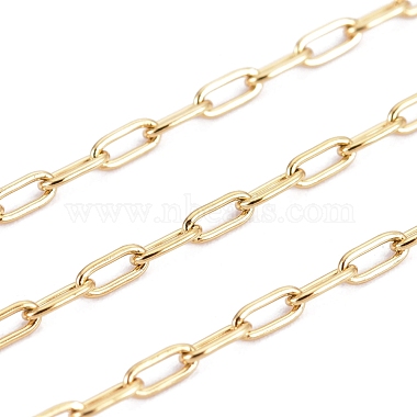 3.28 Feet Ion Plating(IP) 304 Stainless Steel Paperclip Chains(X-CHS-F010-01A-G-01)-2