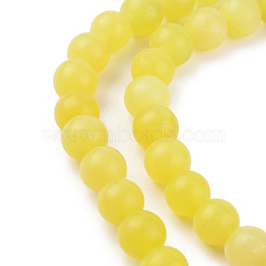 Natural Lemon Jade Beads Strands(G-H1631-6MM)-2