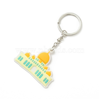 Lemon Chiffon Others Plastic Keychain