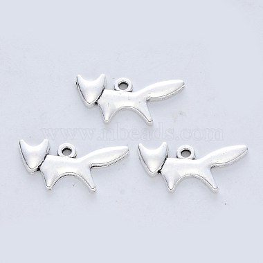 Antique Silver Fox Alloy Charms
