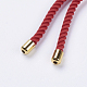 Création de bracelets à cordon torsadé en nylon(MAK-F018-01G-RS)-4