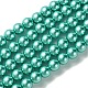 brins de perles rondes en verre teinté écologique(HY-A008-8mm-RB073)-1