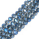 Transparent Electroplate Glass Beads Strands(EGLA-N006-038B)-1