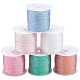 6 Rolls 6 Colors Polyester Braided Cord(WCOR-CY0001-02B)-1