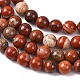 Natural Red Jasper Bead Strands(G-R193-11-8mm)-5