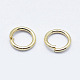 Electroplated Stainless Steel Open Jump Ring(STAS-G152-02G-3x0.4)-2