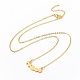 Alloy Moon Phase Pendant Necklace for Women(NJEW-G030-04G)-2