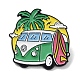 Bus série vacances d'été avec broche en alliage d'émail en alliage de cocotier(JEWB-C029-09C)-1