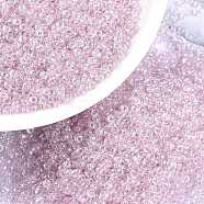 MIYUKI Round Rocailles Beads, Japanese Seed Beads, 15/0, (RR3503) Transparent Pale Orchid Luster, 1.5mm, Hole: 0.7mm, about 27777pcs/50g(SEED-X0056-RR3503)