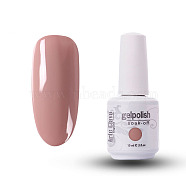 15ml Special Nail Gel, for Nail Art Stamping Print, Varnish Manicure Starter Kit, Rosy Brown, Bottle: 34x80mm(MRMJ-P006-A005)