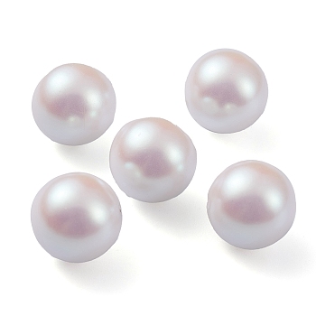 POM Plastic Beads, Imitation Pearl, Center Drilled, Round, Old Lace, 15.5~16mm, Hole: 1.6mm