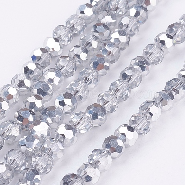 6mm Round Electroplate Glass Beads