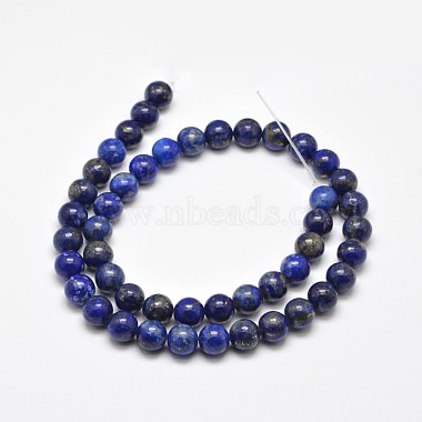 Chapelets de perles rondes en lapis-lazuli naturel(X-G-E262-01-12mm)-3