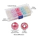 250Pcs 5 Colors Transparent Crackle Acrylic Beads(MACR-YW0002-52)-4