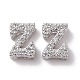 925 Sterling Silver Micro Pave Cubic Zirconia Beads(STER-Z005-15P-Z)-1