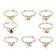 Ensemble de bracelets extensibles en perles rondes en acrylique 8pcs 8 styles(BJEW-JB08983)-1