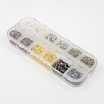 1 Box 6 Color Brass Open Jump Rings, Round, Mixed Color, 18 Gauge, 6x1mm, Inner Diameter: 4mm, about 60g/box, 10g/color(KK-X0064-B)
