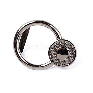 Alloy Findings, for Bag Replacement Accessories Making, Gunmetal, 38x29x14mm, Pin: 3.5mm, Hole: 15.5x8mm, Inner Size: 22.5x18mm(PALLOY-WH0082-44B)