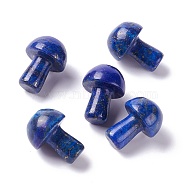 Natural Lapis Lazuli Mushroom Gua Sha Stone, Dyed, Gua Sha Scraping Massage Tool, for SPA Relaxing Meditation Massage, 21x15mm(G-D456-26E)