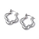 Boucles d'oreilles créoles en acier inoxydable anti-ternissement 304 pour femmes(EJEW-I284-13P)-1