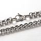 304 Stainless Steel Box Chain Necklaces(NJEW-L347-09P)-1
