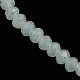 Perles de verre rondelle opale de couleur unie cristal de cristal(EGLA-F049A-01)-1