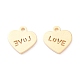Valentine's Day 304 Stainless Steel Charms(STAS-I151-28G)-2