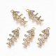 Brass Micro Pave Clear Cubic Zirconia Pendants(RJEW-T063-42G-NF)-1
