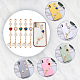 WADORN 5 Sets 5 Colors Retro Love Heart Jewelry Phone Case Chain Strap(AJEW-WR0001-40)-6