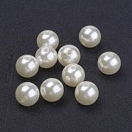 12MM Creamy White Color Imitation Pearl Loose Acrylic Beads Round Beads for DIY Fashion Kids Jewelry, 12mm, Hole: 2mm(X-PACR-12D-12)